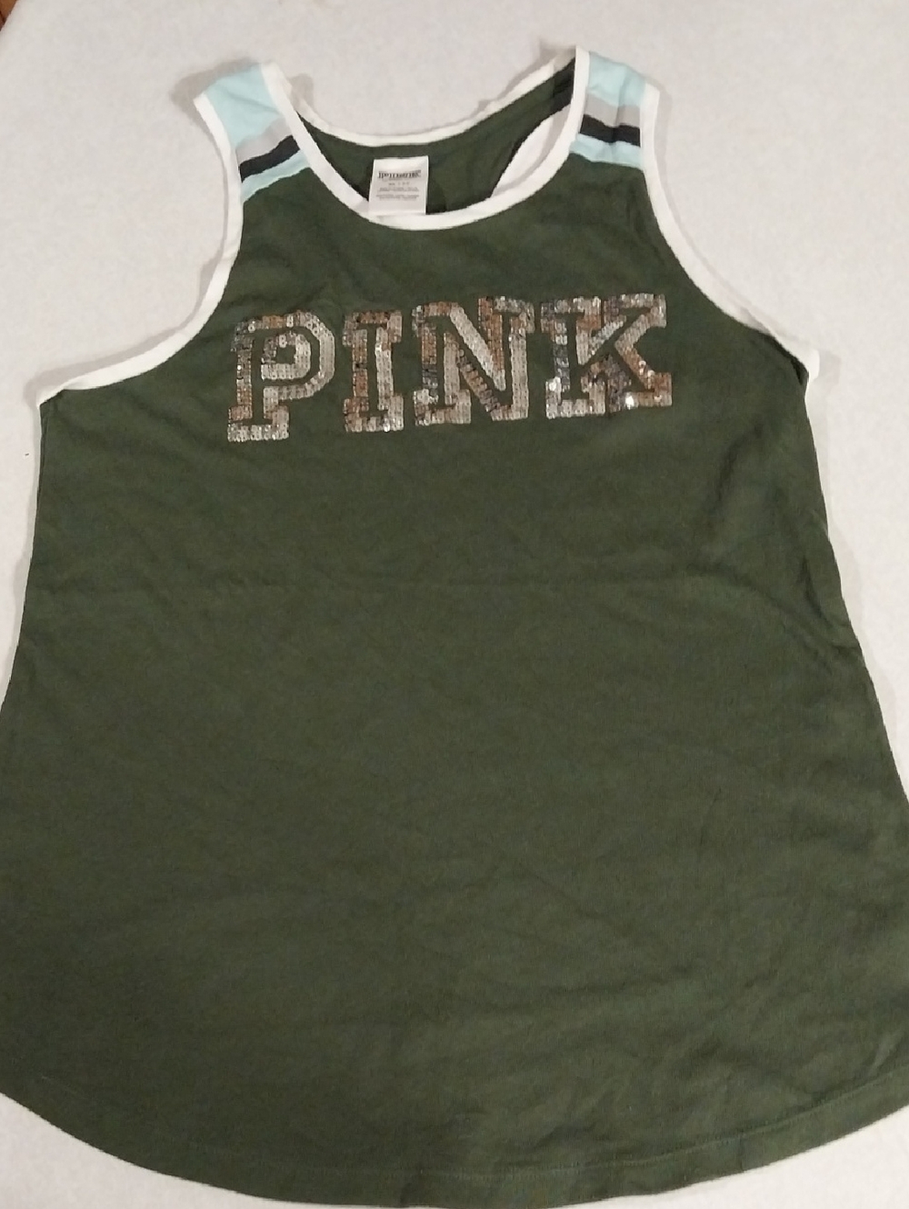 PINK Victoria's Secret Sequin Logo Tank